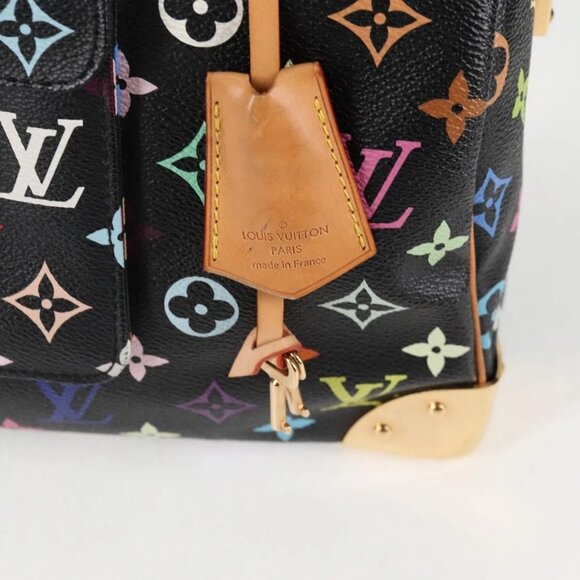 LOUIS VUITTON Monogram Multicolor Speedy 30 Hand Bag Black M92642 Auth 115220V - Picture 8 of 16